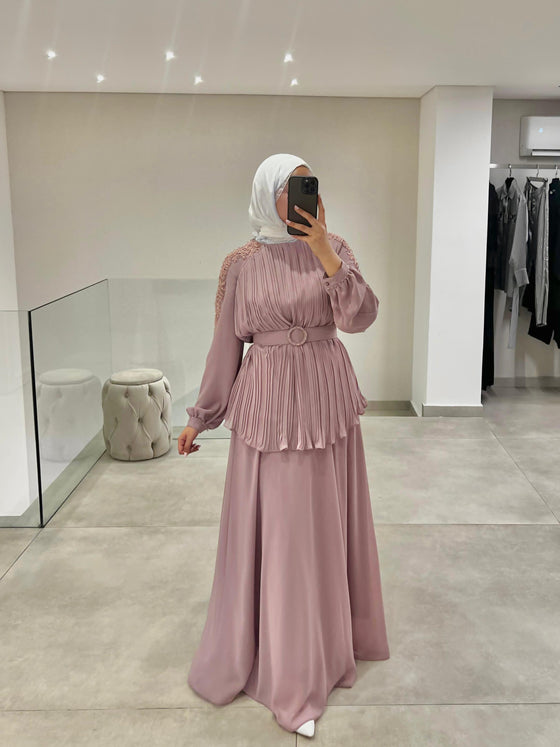 Turkish  rose evening set