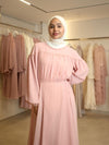 Baby pink evening dress