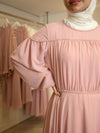 Baby pink evening dress