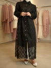 organza black shirt dress