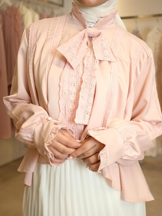 Pearly salmon shirt