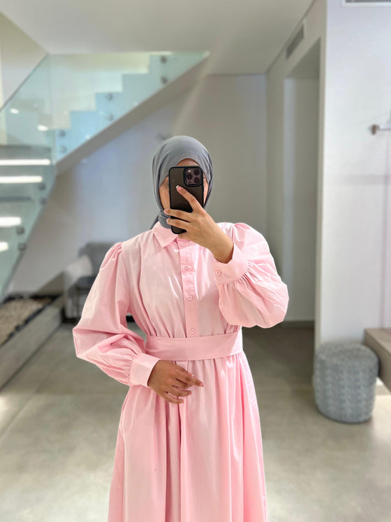 pink ribbon dress