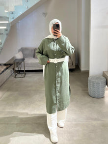  olive long shirt