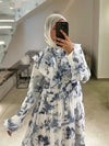 Japanese printed dress