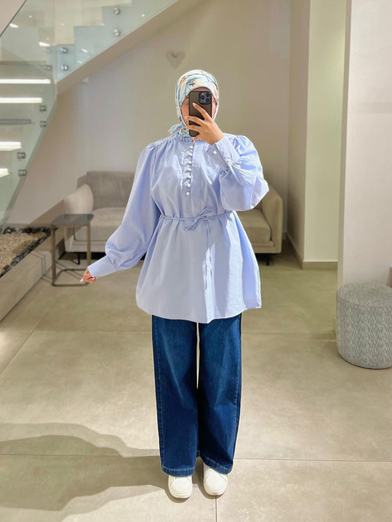 Baby blue shirt