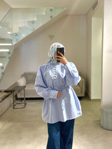  Baby blue shirt