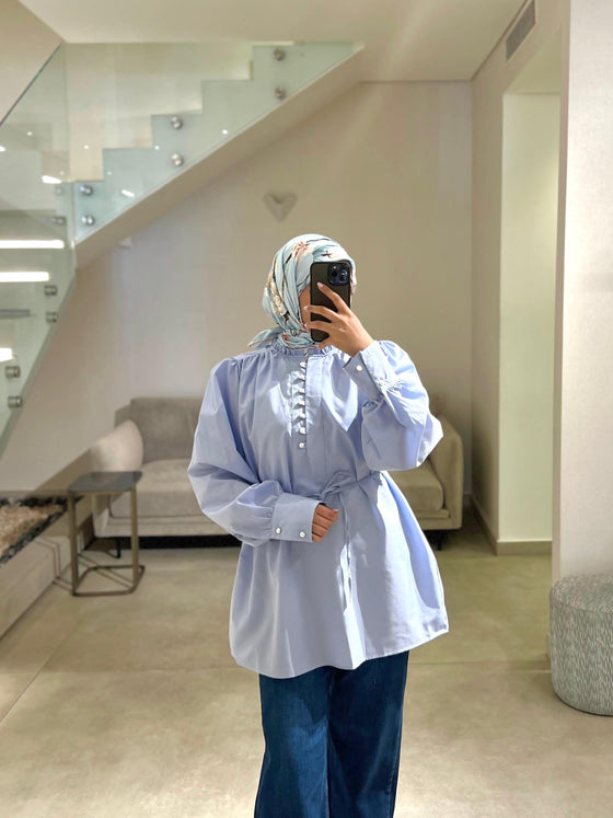 Baby blue shirt
