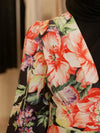 Black printed dress