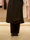 Black ribbon shirt tunic