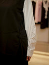 lined black shirt