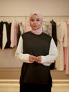 lined black shirt