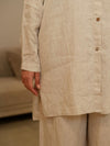Beige linen set