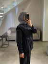 Waisted black shirt