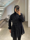 Black crochet shirt