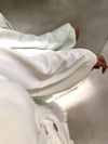 Maxi offwhite vested dress