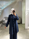 Navy Italian linen set