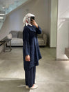 Navy Italian linen set