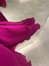 italian fuschia  pleated dress