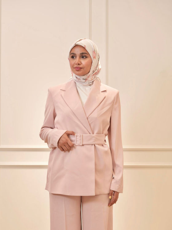 Italian pink blazer set