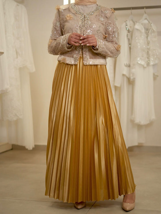 Gold evening set