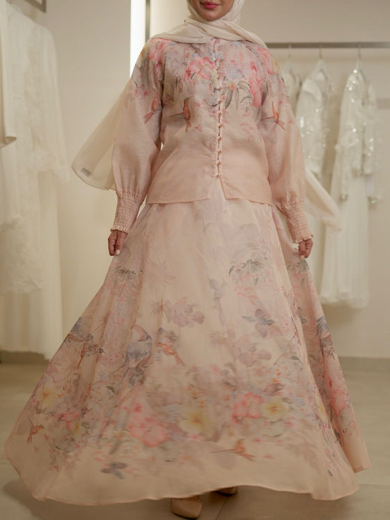 Floral 4 evening set