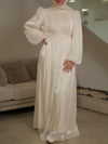 Cream maxi evening dress