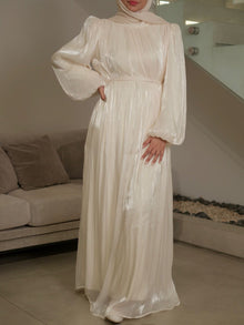  Cream maxi evening dress