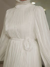 White maxi evening dress