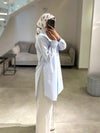 baby blue poplin italian shirt