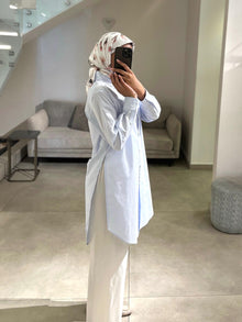  baby blue poplin italian shirt