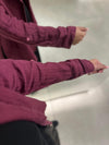 italian linen bordeaux cardigan