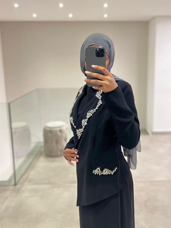 Tuay black stones dress