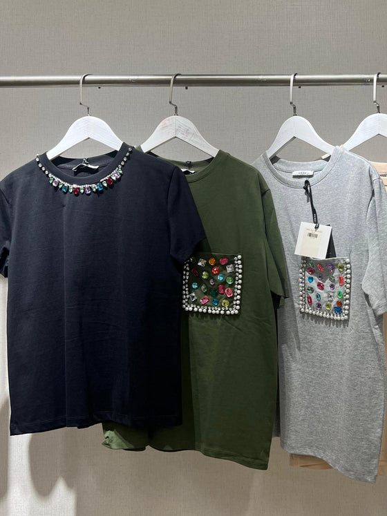 Cotton Shirt with stones