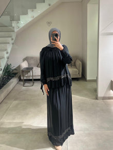  black silk italian dress