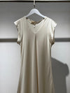 Italy silk gold dress