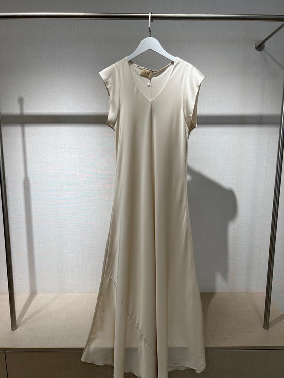 Italy silk gold dress