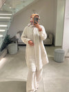 Beige italian  linen  set