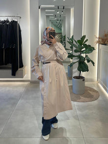 Beige long shirt FW26