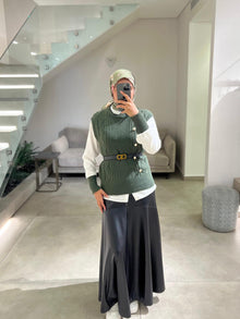  Green vest shirt FW26