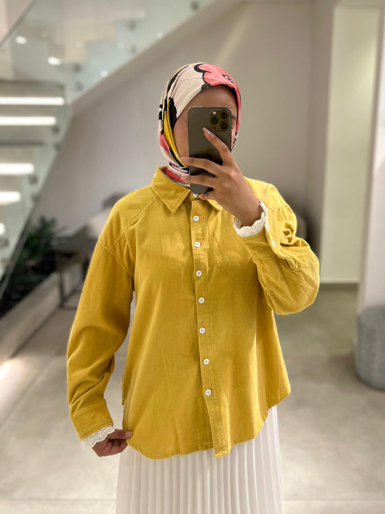 moutard velvet shirt FW26