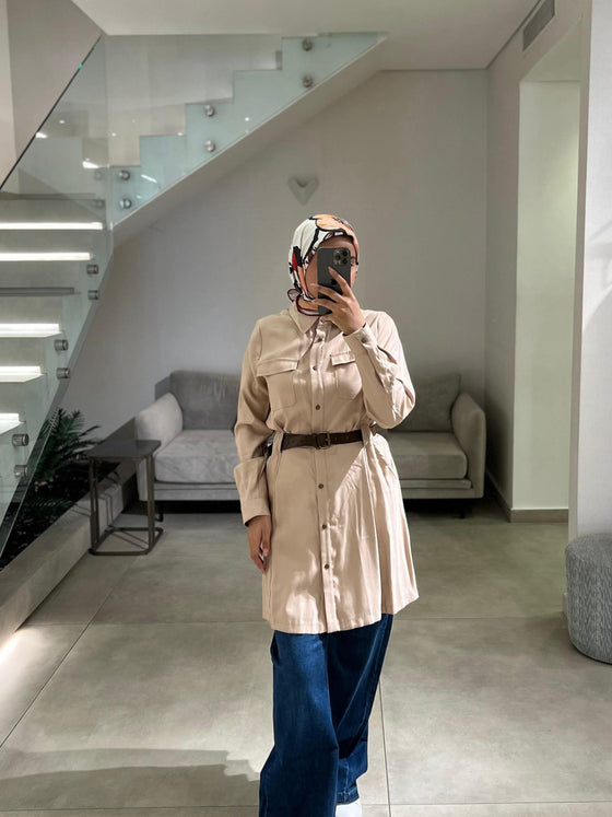 Italian beige shirt FW26