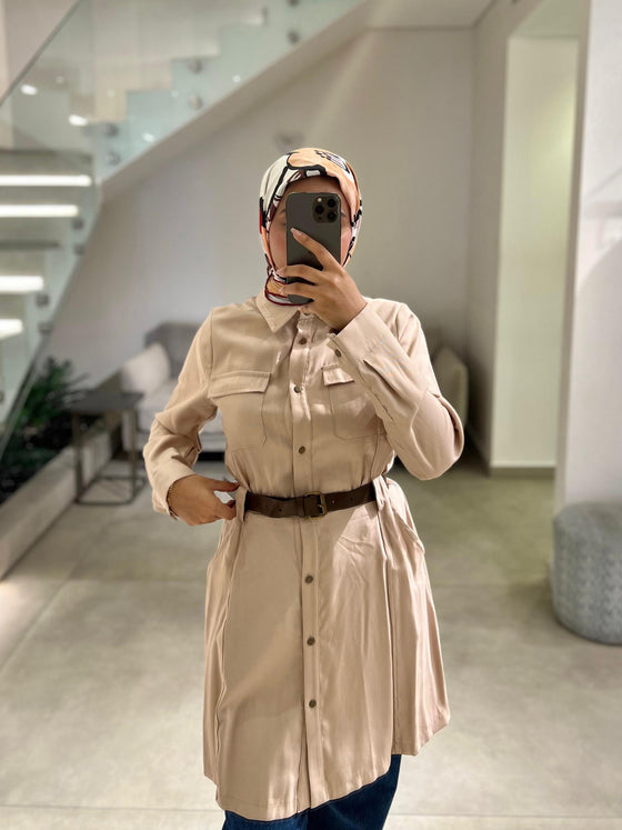 Italian beige shirt FW26