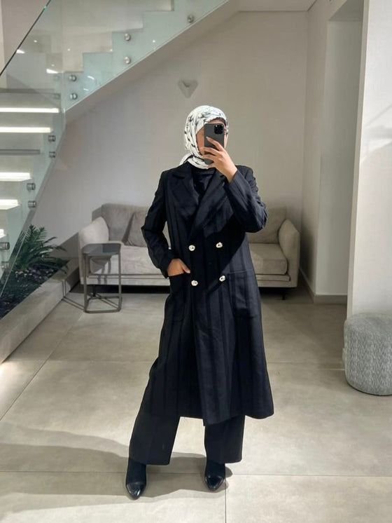 Serpil long black blazer FW26