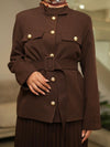 Brown skirt set FW26