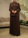 Brown skirt set FW26