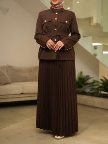  Brown skirt set FW26