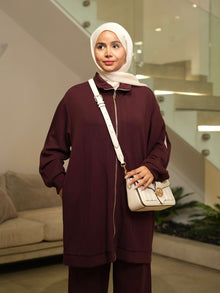  Burgundy oysho set FW26