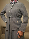 Tweed grey skirt set FW26