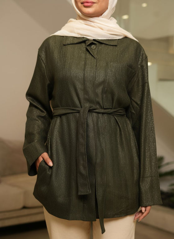 winter olive shirt FW26