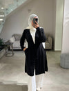 Knitted black cardigan FW26
